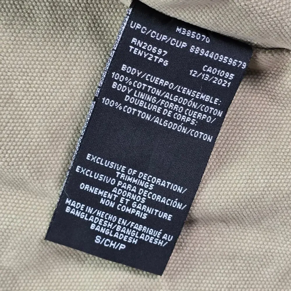 Dickies New York Sunshine Vest Mens Small City Cowboy Photoreal Canvas Full Zip